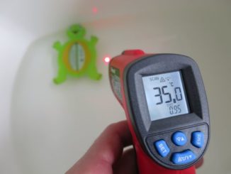 Wassertemperatur messen mit Infrarot Thermometer für Flüssigkeiten